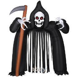 HALLOWEEN 9.5 FT GRIM REAPER SKULL SICKLE ARCHWAY ARCH Airblown Inflatable