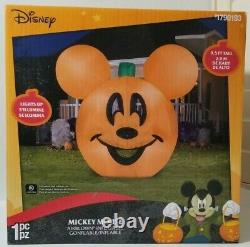 HALLOWEEN 9.5 FT MICKEY MOUSE PUMPKIN JACK O LANTERN HEAD Airblown Inflatable