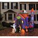 Halloween Huge Inflatable Haunted House 12' Lights Up Projection Lights New Rare