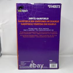 HAPPY HALLOWEEN Devil Garfield 2.5ft Indoor Outdoor Devil Works Great Tested