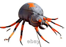 HOME ACCENTS INFLATABLE AIRBLOWN 9 FT HALLOWEEN animated Spider! Head Moves