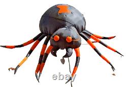 HOME ACCENTS INFLATABLE AIRBLOWN 9 FT HALLOWEEN animated Spider! Head Moves