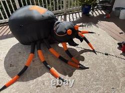 HOME ACCENTS INFLATABLE AIRBLOWN 9 FT HALLOWEEN animated Spider! Head Moves