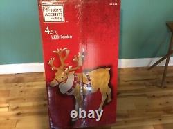 HOME ACCENTS LED Lighted Reindeer 4.5 ft BLOW MOLD BRAND NEW SOLD OUT