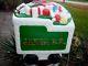 Htf Empire Blow Mold Christmas Tender Car / Caboose Plastic Lighted Decoration