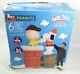 Htf Peanuts Gemmy Airblown Inflatable Animated 6 Ft Christmas Snoopy & Charlie
