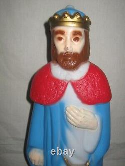 HTF Vintage Christmas 22 Empire 3 Wise Men Man King Blow Mold Figure Nativity