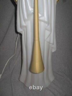 HTF Vintage TPI Lighted Blow Mold 34 Angel with Horn Holiday Christmas Nativity