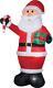 Huge! 12 Ft Led Lighted Santa Airblown Inflatable Outdoor Yard Decoration