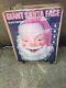 Huge 25 X 36 Empire Lighted Blow Mold Santa Face Christmas Decor