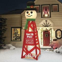 HUGE Christmas Snowman North pole Tower Inflatable Outdoor Holiday Decor NEW