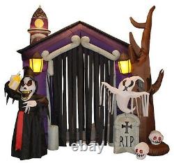 HUGE Halloween Inflatable Haunted House Arch Archway Skeleton Ghost Decoration