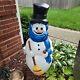 Huge Vintage Frosty The Snowman Blue Scarf Lighted Christmas Blow Mold 43