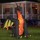 Halloween 9' Self-inflatable Led Light Projection Animated Fire & Ice Dragon