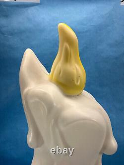 Halloween Blow Mold 2 Sided Ghost Candle Lighted 3 ft tall General Foam Plastics