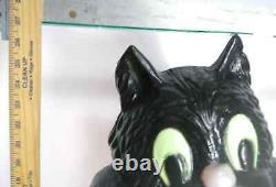 Halloween Blow Mold Jack-O-Lantern Pumpkin Black Cat Lighted TPI 27 FREE SHIP