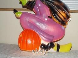 Halloween Blowmold Flying Witch Union Don Featherstone Rare Vintage Halloween