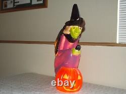 Halloween Blowmold Flying Witch Union Don Featherstone Rare Vintage Halloween