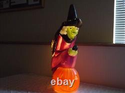 Halloween Blowmold Flying Witch Union Don Featherstone Rare Vintage Halloween