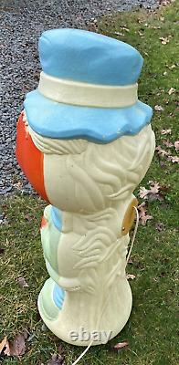 Halloween Empire VTG Pumpkin Head Scarecrow Trick Or Treat 33 Blow Mold withLight