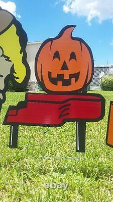 Halloween Great Pumpkin COMBO yard Snoopy with Charlie Brown, Lucy Decorations