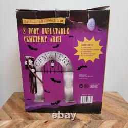 Halloween Haunted Cemetery 8' Arch Inflatable Decor LED Light Up