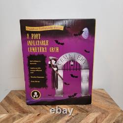 Halloween Haunted Cemetery 8' Arch Inflatable Decor LED Light Up