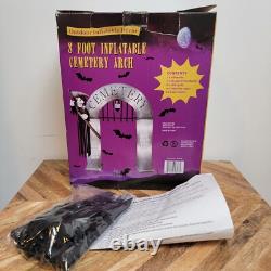 Halloween Haunted Cemetery 8' Arch Inflatable Decor LED Light Up
