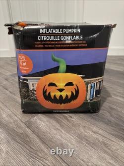 Halloween Inflatable 15 FT Light Up Colossal Pumpkin Jack O Lantern