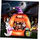 Halloween Inflatables 6ft Pumpkin Photo Frame With White Ghost And Candy Blow