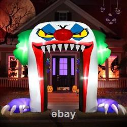 Halloween Inflatables Clown Archway Outdoor Decorations 10ft Giant Large Scary