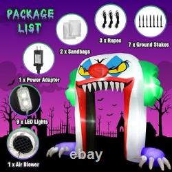 Halloween Inflatables Clown Archway Outdoor Decorations 10ft Giant Large Scary