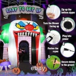 Halloween Inflatables Clown Archway Outdoor Decorations 10ft Giant Large Scary