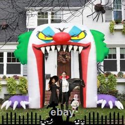 Halloween Inflatables Clown Archway Outdoor Decorations 10ft Giant Large Scary