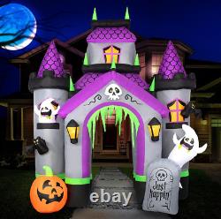 Halloween Inflatables Large 12 ft Haunted House Castle Archway Inflatable