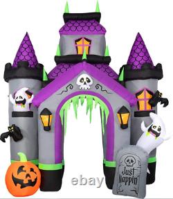 Halloween Inflatables Large 12 ft Haunted House Castle Archway Inflatable