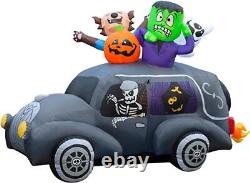 Halloween Inflatables Large 5.5 ft Monster Hearse Inflatable Outdoor Halloween