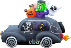 Halloween Inflatables Large 5.5 ft Monster Hearse Inflatable Outdoor Halloween