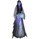 Halloween Mystical Ghoul Fortune Teller Witch Inflatable, 10.5'' Withprojection