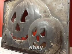 Halloween Trio Of Pumpkins Blow Mold Production Paint Mask Don Featherstone RARE