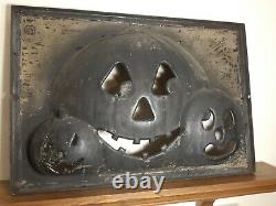 Halloween Trio Of Pumpkins Blow Mold Production Paint Mask Don Featherstone RARE