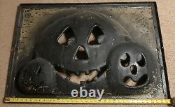 Halloween Trio Of Pumpkins Blow Mold Production Paint Mask Don Featherstone RARE