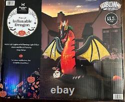 Halloween inflatable dragon animated 13.5 foot