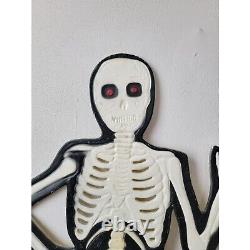 Halloween skeleton vintage plastic lawn decor prop set decor