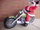 Hard Rare To Find 7.5' Santa On Motorcycle Chopper Lighted Airblown Inflatable