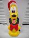 Hard To Find Disney Pluto Christmas Plastic Holiday Blow Mold 24