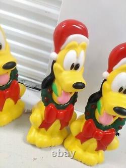 Hard to Find Disney Pluto Christmas Plastic Holiday Blow Mold 24