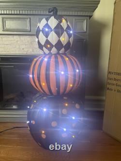 Haunted Hill Farm Prelit Stacked Pumpkin Halloween Decoration Local Pickup Only