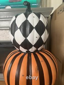 Haunted Hill Farm Prelit Stacked Pumpkin Halloween Decoration Local Pickup Only