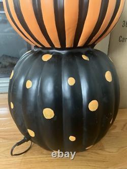 Haunted Hill Farm Prelit Stacked Pumpkin Halloween Decoration Local Pickup Only